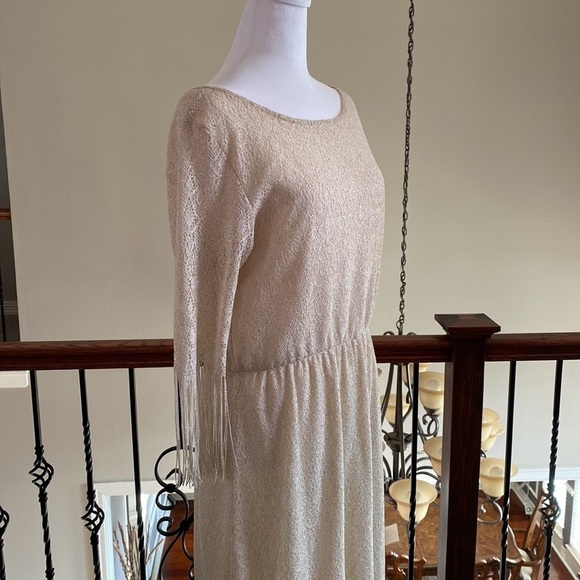 Nurture Women’s Short Sleeve Gold Cocktail Party Dress size L - Picture 4 of 11